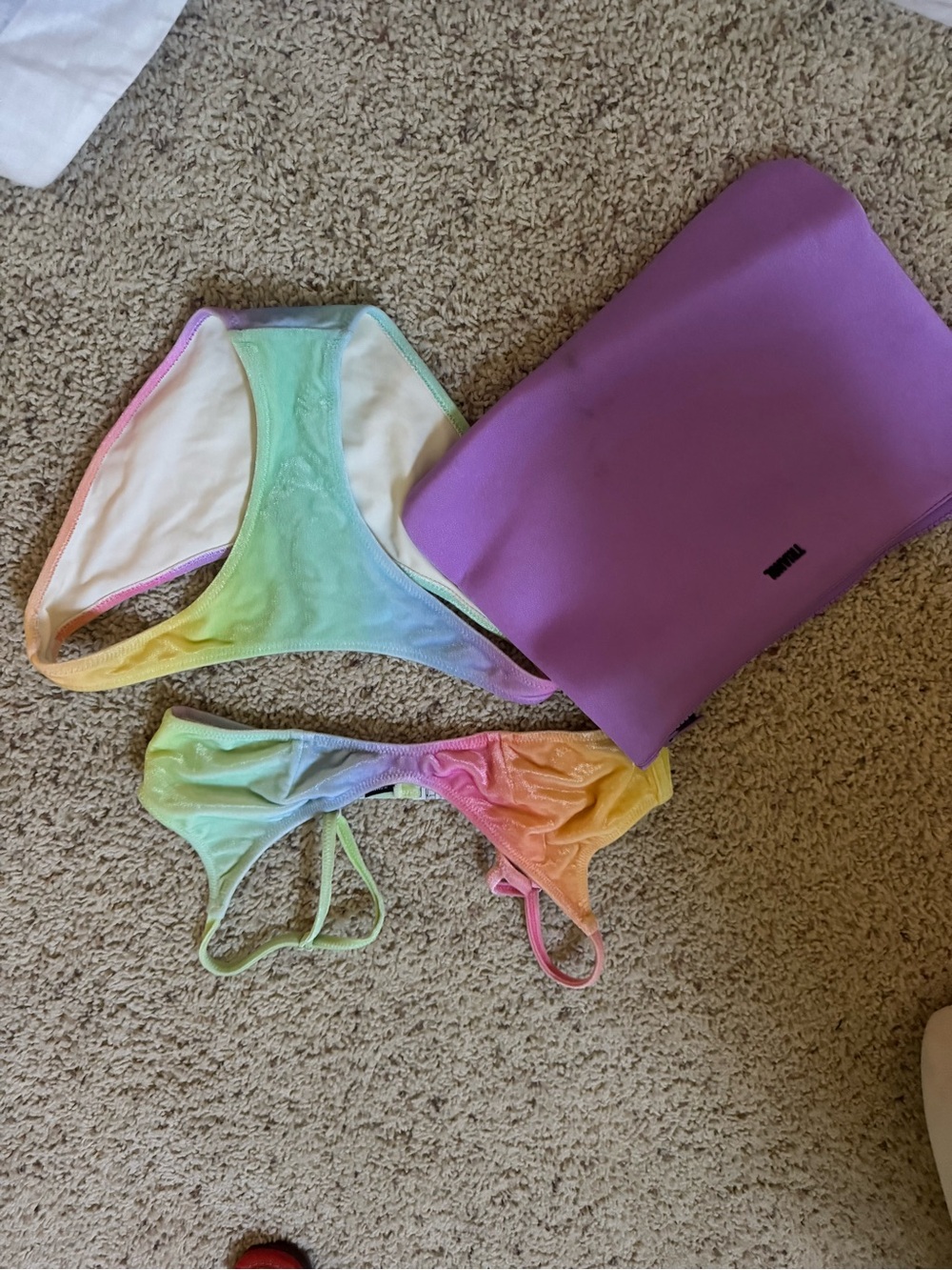 Rainbow Ombre Bikini Set - Pastel Multicolor - Picture 2 of 3